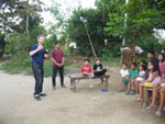 Geoff teaching outside